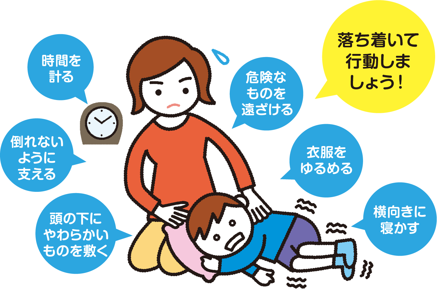 安全な場所に移動する